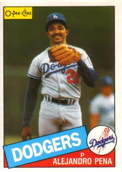 #110 Alejandro Pena - Los Angeles Dodgers - 1985 O-Pee-Chee Baseball