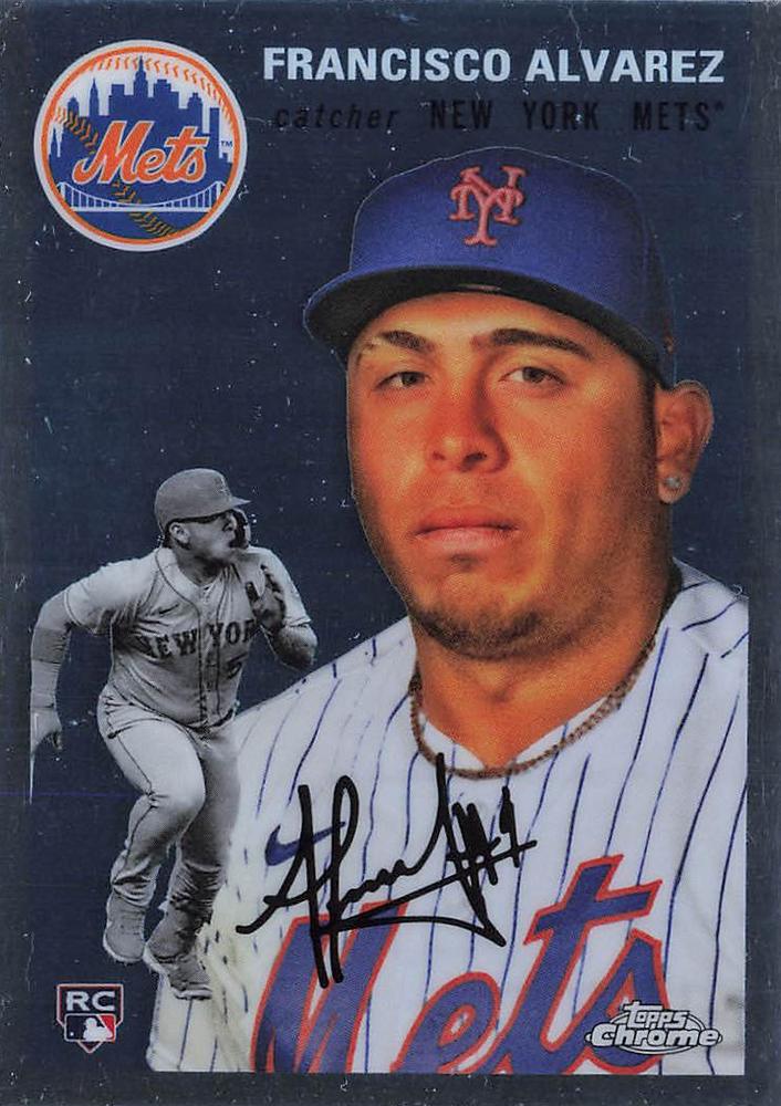 #110 Francisco Alvarez - New York Mets - 2023 Topps Chrome Platinum Anniversary Baseball