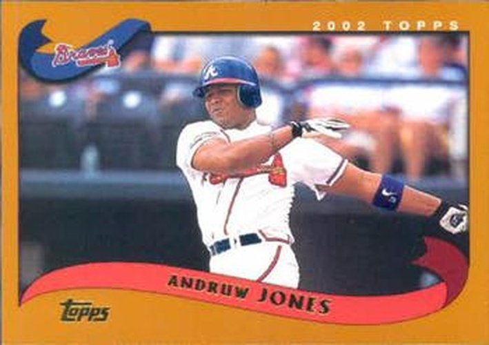 #110 Andruw Jones - Atlanta Braves - 2002 Topps Baseball