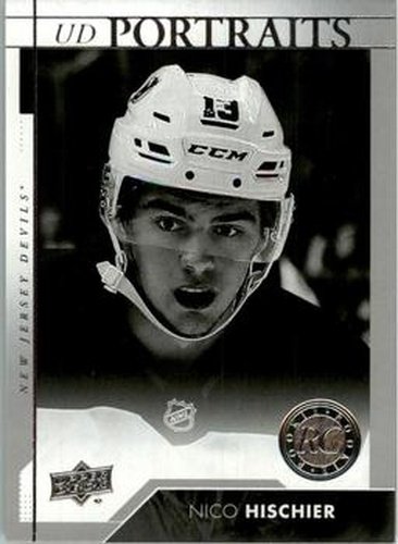 #P-110 Nico Hischier - New Jersey Devils - 2017-18 Upper Deck - UD Portraits Hockey