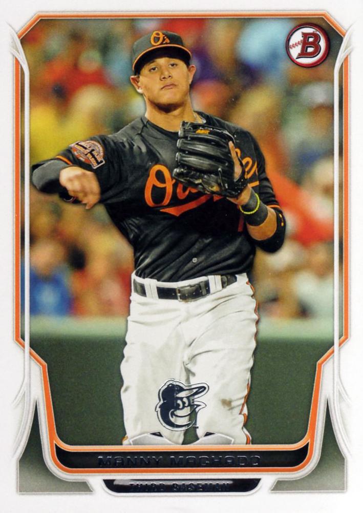 #110 Manny Machado - Baltimore Orioles - 2014 Bowman Baseball