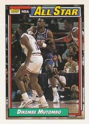 #110 Dikembe Mutombo - Denver Nuggets - 1992-93 Topps Basketball
