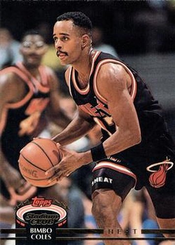#110 Bimbo Coles - Miami Heat - 1992-93 Stadium Club Basketball