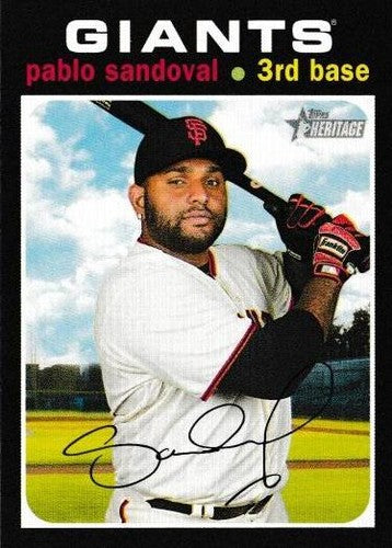 #110 Pablo Sandoval - San Francisco Giants - 2020 Topps Heritage Baseball