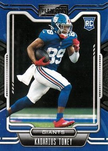 #110 Kadarius Toney - New York Giants - 2021 Panini Playbook Football