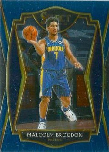 #110 Malcolm Brogdon - Indiana Pacers - 2020-21 Panini Select - Blue Basketball
