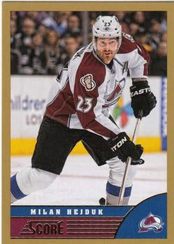 #110 Milan Hejduk - Colorado Avalanche - 2013-14 Score - Gold Hockey