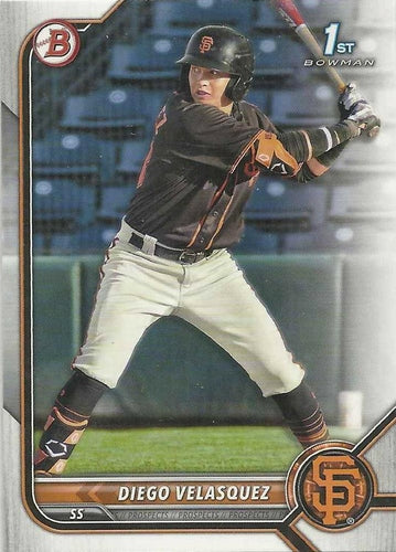 #BP-110 Diego Velasquez - San Francisco Giants - 2022 Bowman - Prospects Baseball