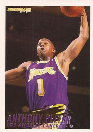 #110 Anthony Peeler - Los Angeles Lakers - 1994-95 Fleer Basketball