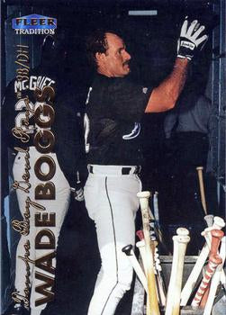 #110 Wade Boggs - Tampa Bay Devil Rays - 1999 Fleer Tradition Baseball