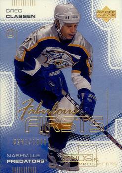 #110 Greg Classen - Nashville Predators - 2000-01 Upper Deck Pros & Prospects Hockey