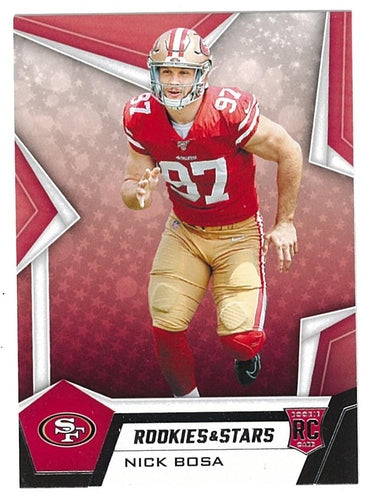 #110 Nick Bosa - San Francisco 49ers - 2019 Panini Rookies & Stars Football