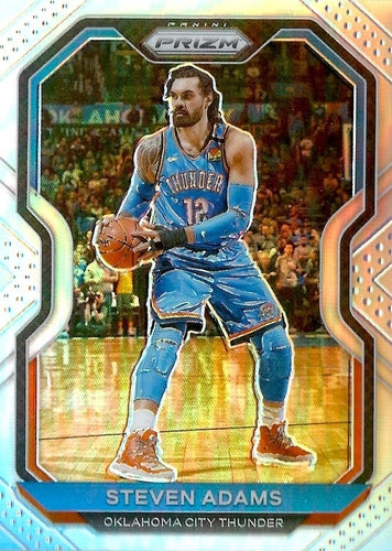 #110 Steven Adams - Oklahoma City Thunder - 2020-21 Panini Prizm - Silver Prizms Basketball