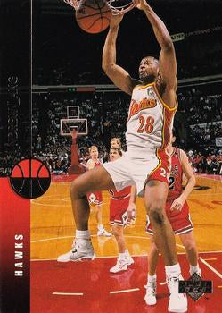 #110 Andrew Lang - Atlanta Hawks - 1994-95 Upper Deck Basketball