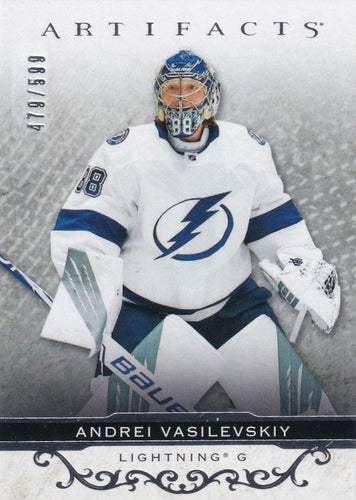 #110 Andrei Vasilevskiy - Tampa Bay Lightning - 2021-22 Upper Deck Artifacts Hockey