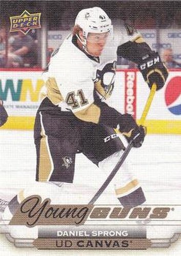 #C110 Daniel Sprong - Pittsburgh Penguins - 2015-16 Upper Deck - UD Canvas Hockey