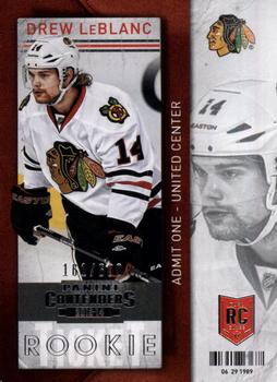#110a Drew LeBlanc - Chicago Blackhawks - 2013-14 Panini Contenders Hockey