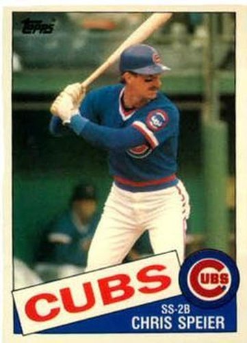 #111T Chris Speier - Chicago Cubs - 1985 Topps Traded Baseball