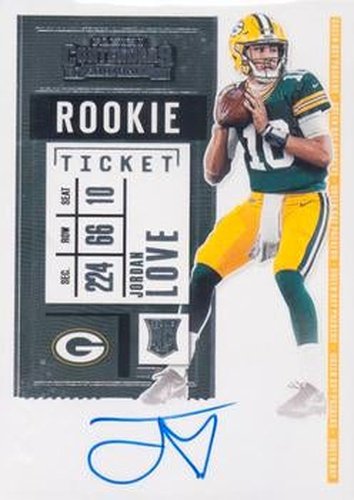 #111 Jordan Love - Green Bay Packers - 2020 Panini Contenders Football