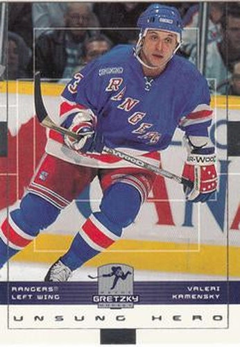 #111 Valeri Kamensky - New York Rangers - 1999-00 Upper Deck Wayne Gretzky Hockey