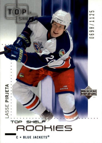 #111 Lasse Pirjeta - Columbus Blue Jackets - 2002-03 Upper Deck Top Shelf Hockey