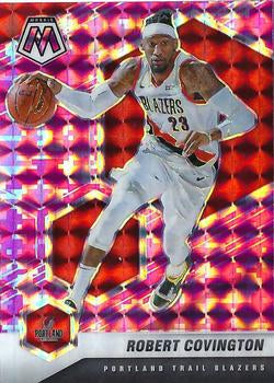 #111 Robert Covington - Portland Trail Blazers - 2020-21 Panini Mosaic - Mosaic Camo Pink Basketball