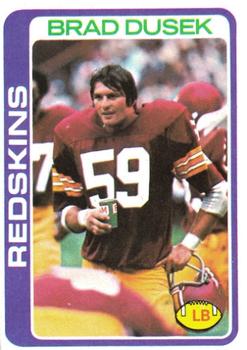 #111 Brad Dusek - Washington Redskins - 1978 Topps Football