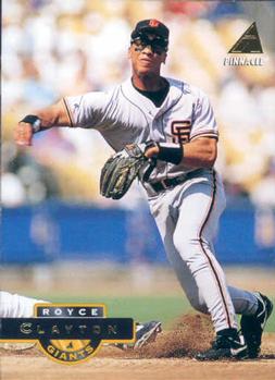 #111 Royce Clayton - San Francisco Giants - 1994 Pinnacle Baseball