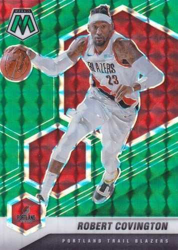 #111 Robert Covington - Portland Trail Blazers - 2020-21 Panini Mosaic - Mosaic Green Basketball