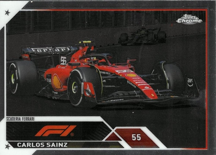 #111 Carlos Sainz - Scuderia Ferrari - 2023 Topps Chrome Formula 1 Racing