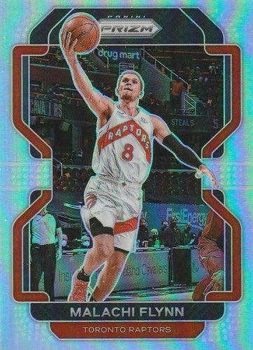 #111 Malachi Flynn - Toronto Raptors - 2021-22 Panini Prizm - Silver Basketball