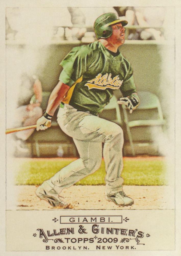 #111 Jason Giambi - Oakland Athletics - 2009 Topps Allen & Ginter Baseball