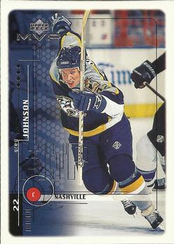 #111 Greg Johnson - Nashville Predators - 1998-99 Upper Deck MVP Hockey