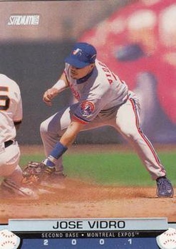 #111 Jose Vidro - Montreal Expos - 2001 Stadium Club Baseball