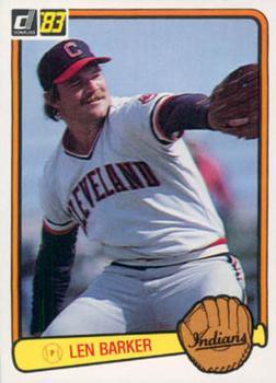 #111 Len Barker - Cleveland Indians - 1983 Donruss Baseball