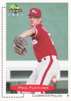 #111 Paul Fletcher - Clearwater Phillies - 1991 Classic Best Baseball