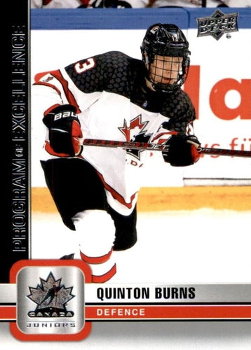 #111 Quinton Burns - Canada - 2023 Upper Deck Team Canada Juniors Hockey