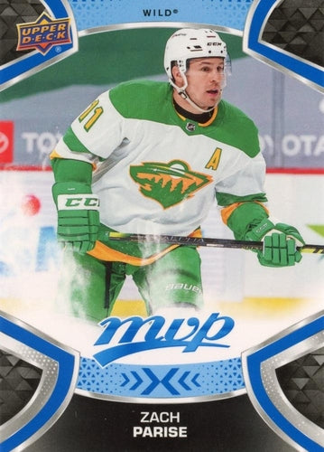 #111 Zach Parise - Minnesota Wild - 2021-22 Upper Deck MVP - Blue Hockey