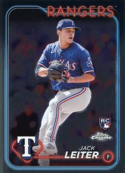 #111 Jack Leiter - Texas Rangers - 2024 Topps Chrome Baseball