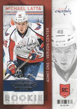 #111a Michael Latta - Washington Capitals - 2013-14 Panini Contenders Hockey