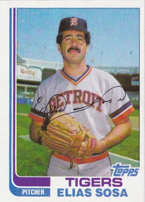 #112T Elias Sosa - Detroit Tigers - 1982 Topps Traded Baseball