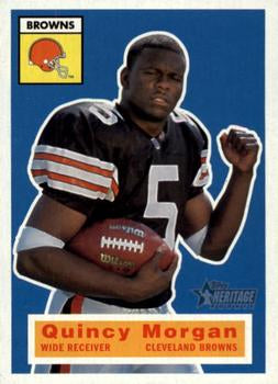 #112 Quincy Morgan - Cleveland Browns - 2001 Topps Heritage Football