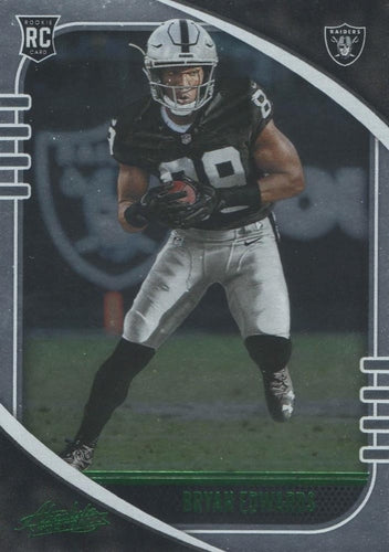 #112 Bryan Edwards - Las Vegas Raiders - 2020 Panini Absolute - Green Football