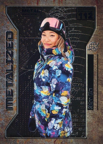 #112 Chloe Kim - 2021 SkyBox Metal Universe Champions