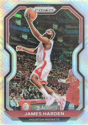 #112 James Harden - Houston Rockets - 2020-21 Panini Prizm - Silver Prizms Basketball