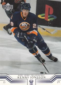 #112 Kenny Jonsson - New York Islanders - 2001-02 Upper Deck Hockey