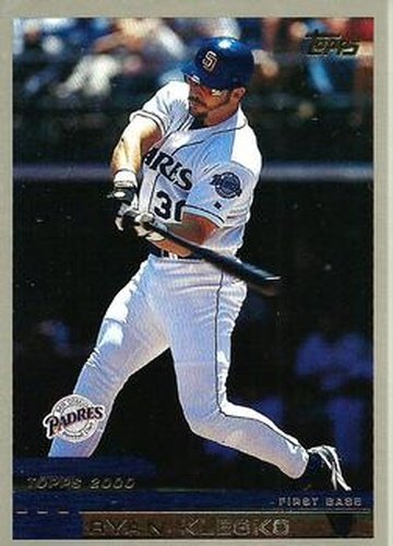 #T112 Ryan Klesko - San Diego Padres - 2000 Topps Traded & Rookies Baseball