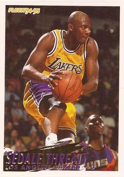 #112 Sedale Threatt - Los Angeles Lakers - 1994-95 Fleer Basketball
