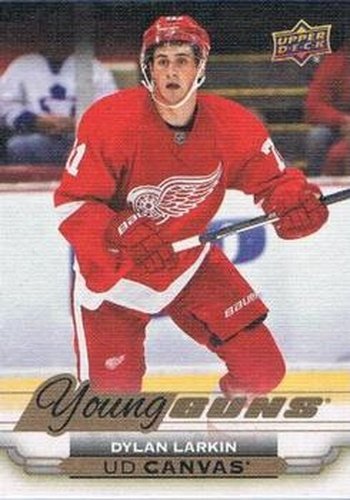 #C112 Dylan Larkin - Detroit Red Wings - 2015-16 Upper Deck - UD Canvas Hockey