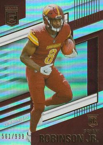 #112 Brian Robinson Jr. - Washington Commanders - 2022 Donruss Elite Football